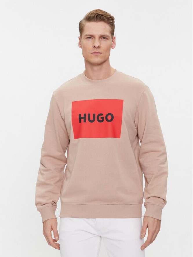 Hugo Bluza Duragol222 50467944 Beżowy Regular Fit