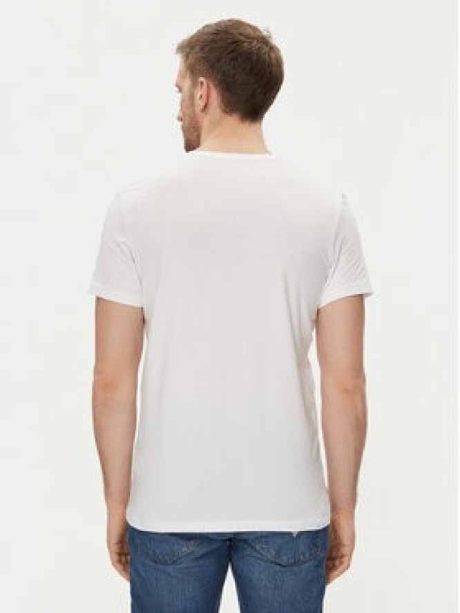 Guess T-Shirt Caleb U97M00 KCD31 Biały Slim Fit