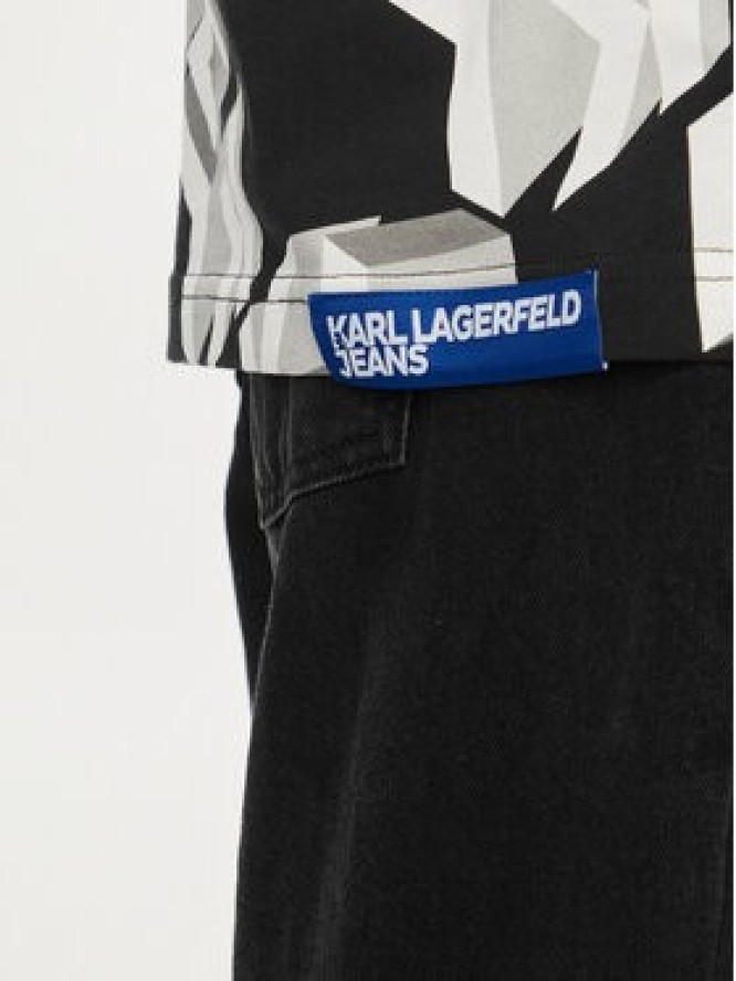 Karl Lagerfeld Jeans T-Shirt 241D1701 Szary Relaxed Fit