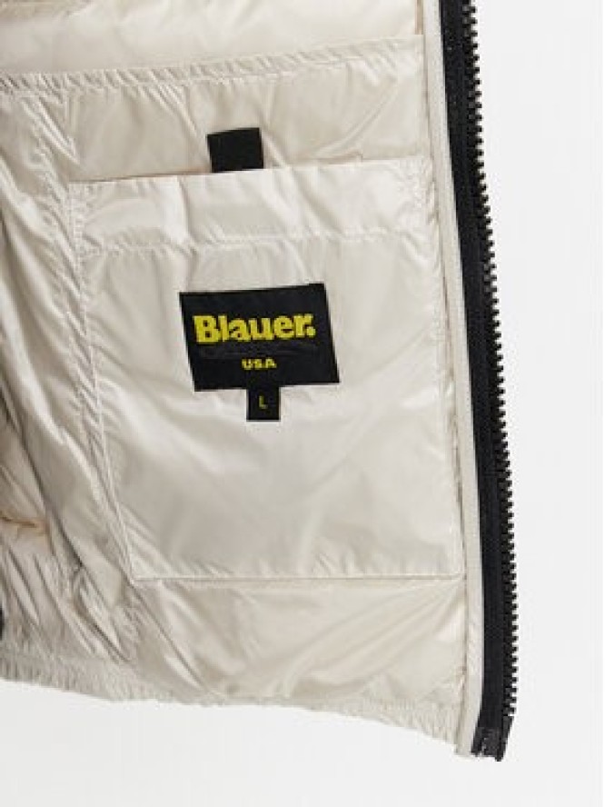 Blauer Kamizelka 23WBLUX03100 Écru Regular Fit