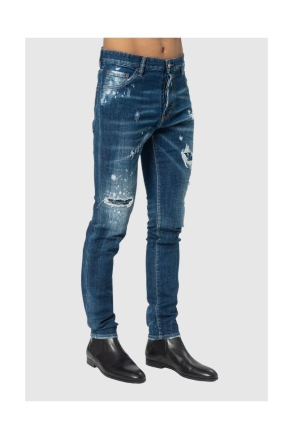 DSQUARED2 Niebieskie jeansy męskie Cool guy jean