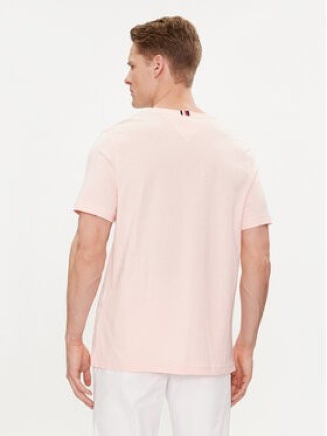 Tommy Hilfiger T-Shirt Coin MW0MW34437 Różowy Regular Fit