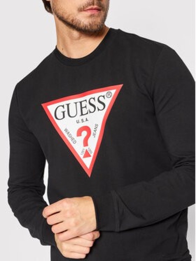 Guess Bluza M2YQ37 K6ZS1 Czarny Regular Fit