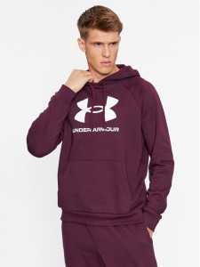 Under Armour Bluza Ua Rival Fleece Logo Hd 1379758 Bordowy Loose Fit