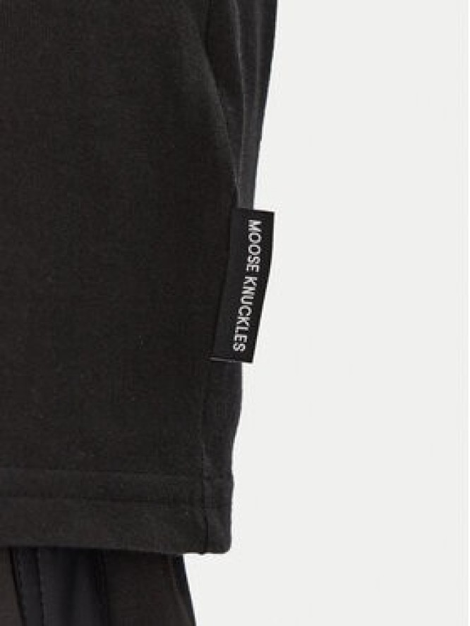 Moose Knuckles T-Shirt Dalon M15MT733 Czarny Regular Fit