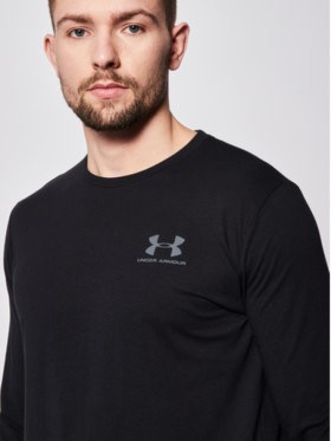 Under Armour Longsleeve Ua Sportstyle Left Chest 1329585 Czarny Loose Fit