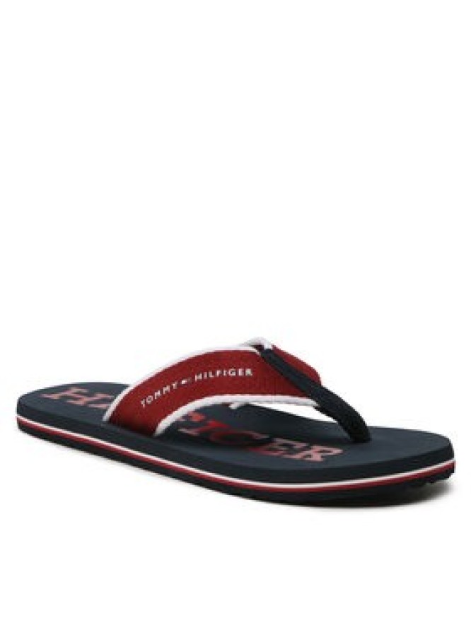 Tommy Hilfiger Japonki Classic Hilfiger Beach Sandal FM0FM04617 Bordowy