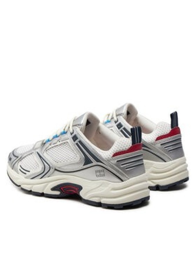 Tommy Jeans Sneakersy Archive Retro Runner EM0EM01486 Srebrny