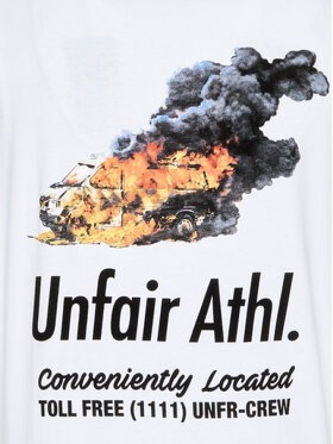 Unfair Athletics T-Shirt Emergency UNFR23-004 Biały Regular Fit
