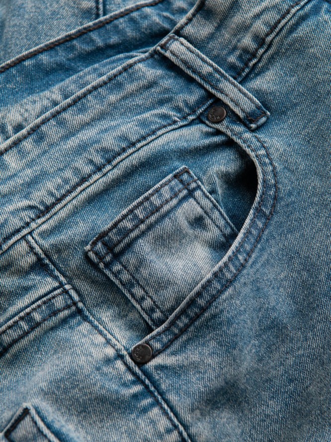 Spodnie męskie jeansowe SKINNY FIT - jasnoniebieskie V2 P1062 - XXL