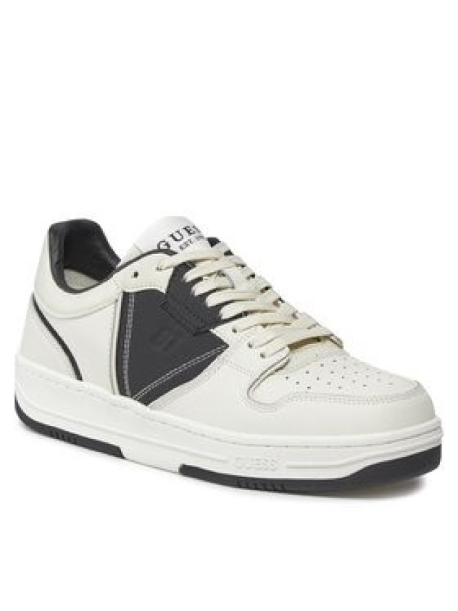 Guess Sneakersy Ancona Low FMPANC LEA12 Biały