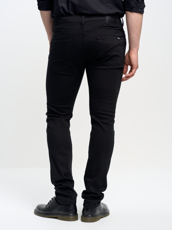 Spodnie jeans męskie skinny czarne Jeffray 915