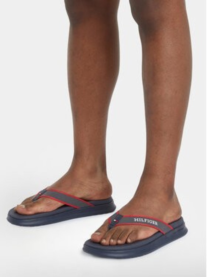 Tommy Hilfiger Japonki Dual Density Toe Beach Sandal FM0FM05015 Granatowy