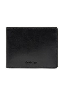 Calvin Klein Duży Portfel Męski Ck Refined Bifold 5cc W/Coin K50K512700 Czarny