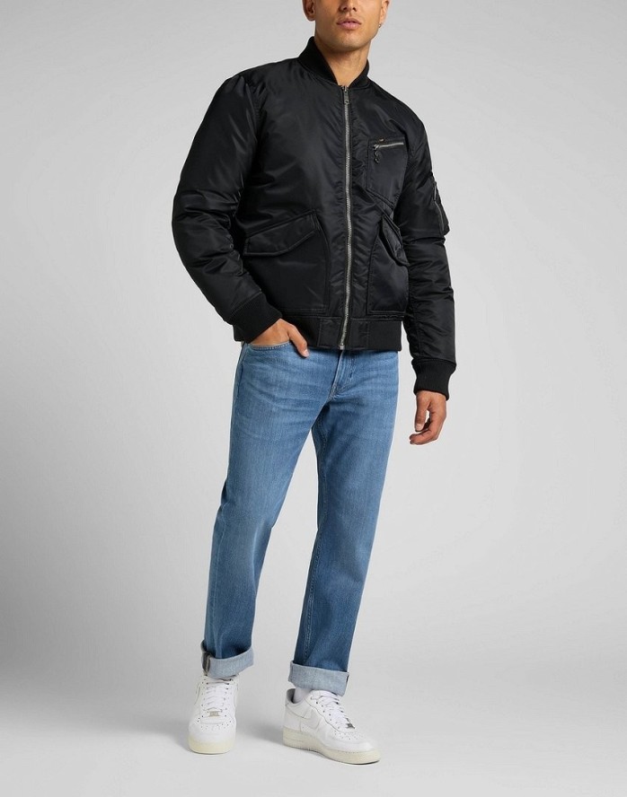 LEE BOMBER JACKET MĘSKA KURTKA PRZEJŚCIOWA L87GOS01