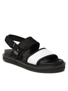 Calvin Klein Jeans Sandały Sandal Doublebar Hardware YM0YM00643 Czarny