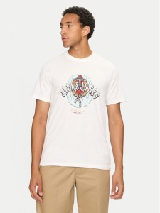 Jack&Jones T-Shirt Coconut Skull 12255192 Biały Standard Fit