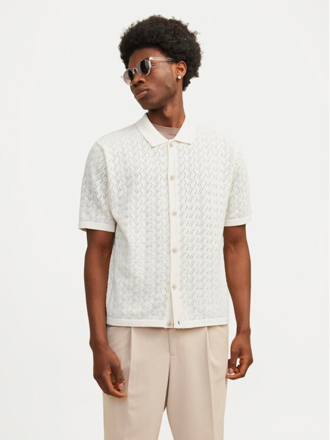 Jack&Jones Koszula Jornoto 12255011 Écru Regular Fit