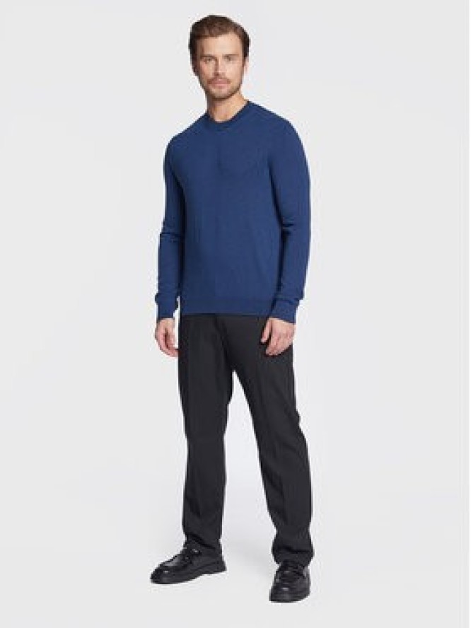 Sisley Sweter 108WT100Y Granatowy Regular Fit