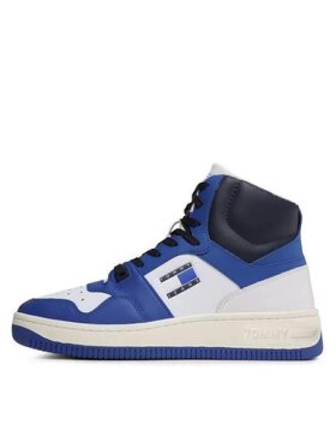 Tommy Jeans Sneakersy Mid Cut Basket EM0EM01164 Niebieski