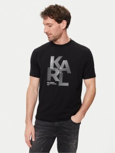 KARL LAGERFELD T-Shirt 755037 542221 Czarny Regular Fit