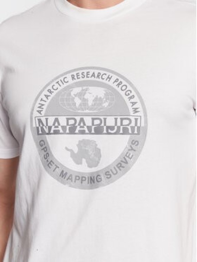 Napapijri T-Shirt S-Bollo NP0A4H9K Biały Regular Fit