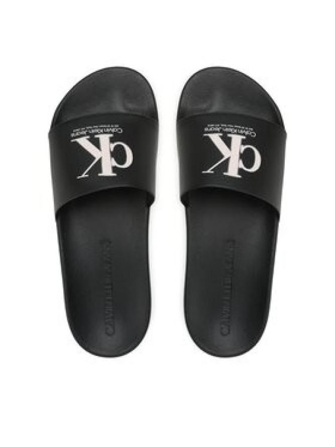 Calvin Klein Jeans Klapki Slide Oversized Brand YM0YM00662 Czarny