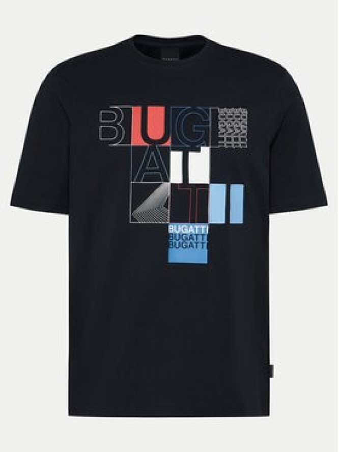 Bugatti T-Shirt 8350 55045A Granatowy Regular Fit