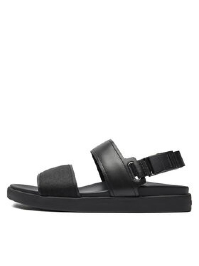 Calvin Klein Sandały Back Strap Sandal Jaq Mono Ip HM0HM01421 Czarny