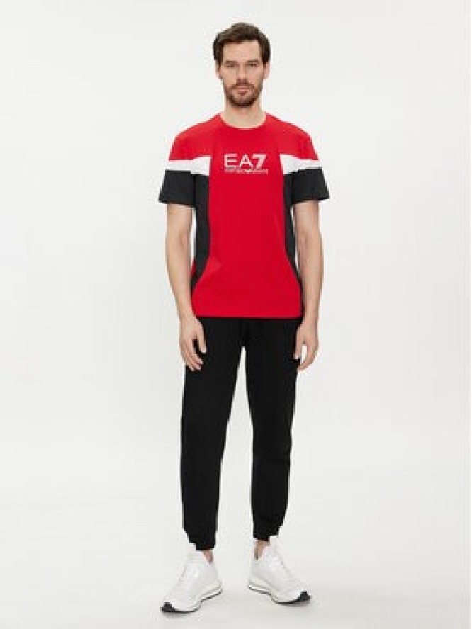 EA7 Emporio Armani T-Shirt 3DPT10 PJ02Z 1461 Czerwony Regular Fit