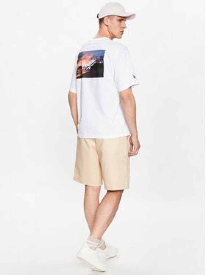 Champion T-Shirt 218923 Biały Relaxed Fit