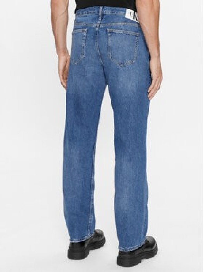 Calvin Klein Jeans Jeansy 90's J30J323355 Granatowy Straight Fit