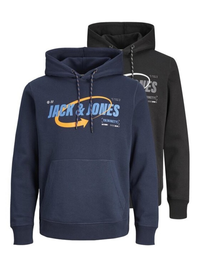 Jack&Jones Komplet 2 bluz 12254142 Czarny Standard Fit