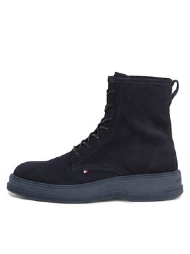 Tommy Hilfiger Trzewiki Th Everyday Core Suede Boot FM0FM04660 Granatowy