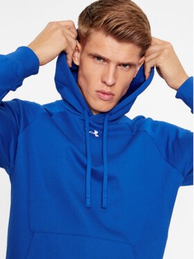 Under Armour Bluza Ua Rival Fleece Hoodie 1379757 Niebieski Loose Fit