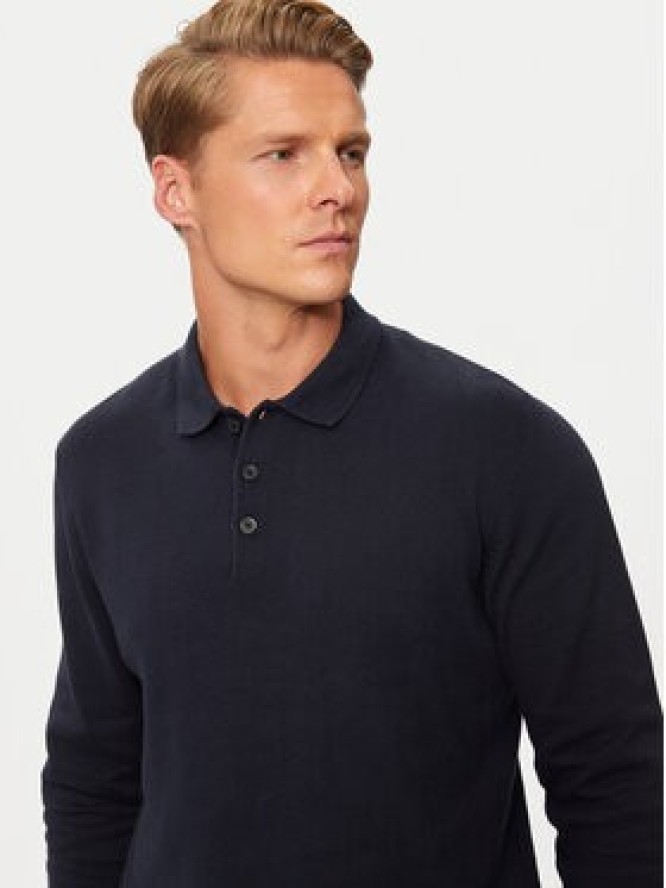 Jack&Jones Sweter Fred 12258582 Granatowy Regular Fit