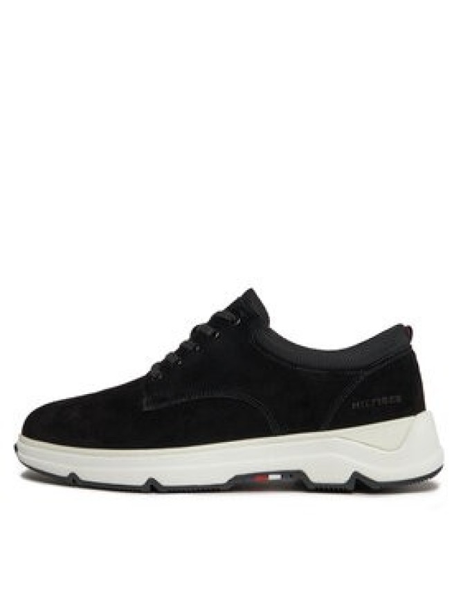 Tommy Hilfiger Sneakersy Casual Hilfiger Hybrid Suede FM0FM04996 Czarny