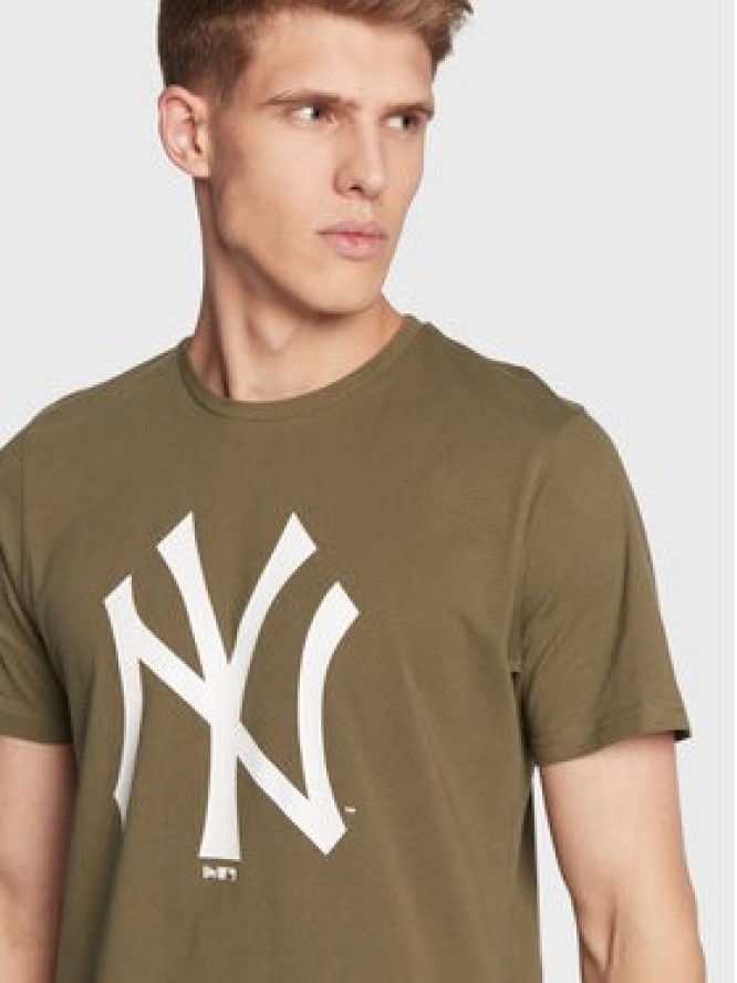 New Era T-Shirt New York Yankees Team Logo 11863694 Zielony Regular Fit