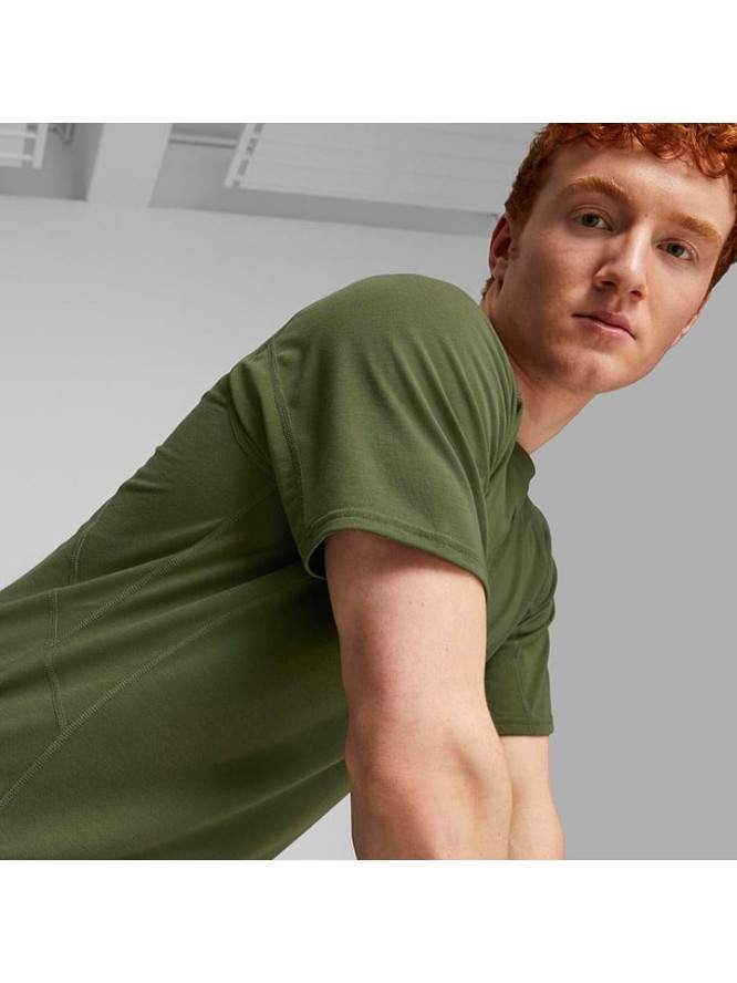 Puma Koszulka "Train" w kolorze khaki rozmiar: L