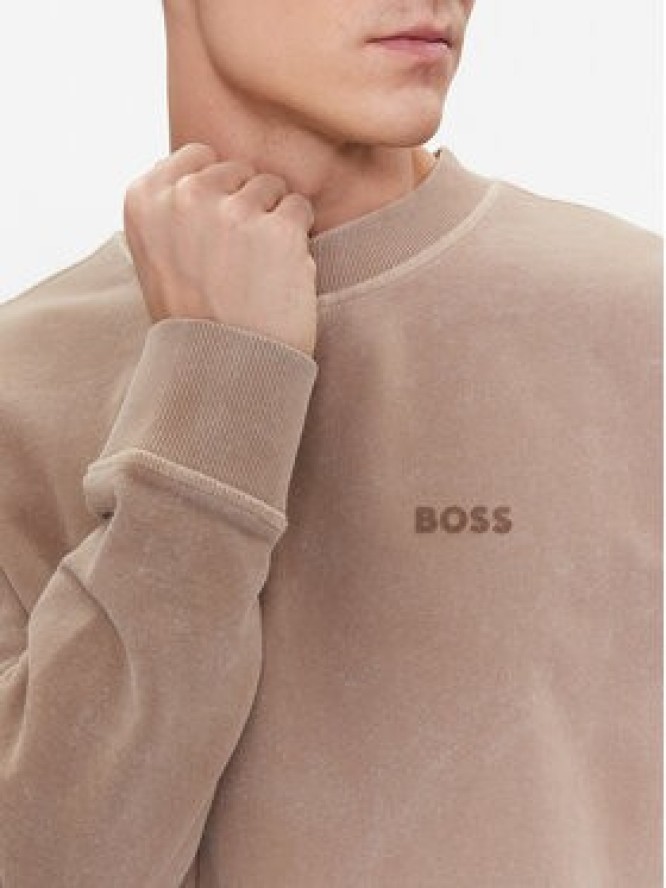 Boss Bluza We_Bosslogoraw 50505268 Brązowy Relaxed Fit