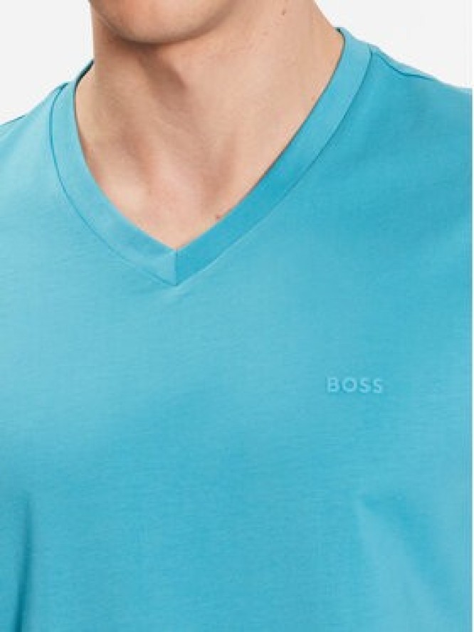 Boss T-Shirt Terry 01 50468348 Błękitny Regular Fit