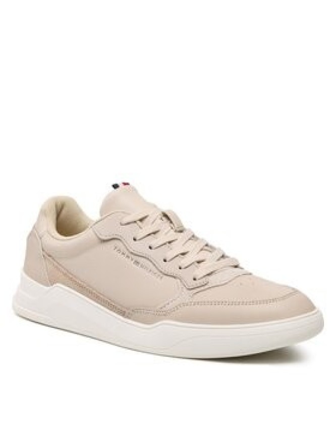 Tommy Hilfiger Sneakersy Elevated Cupsole Leather FM0FM04490 Beżowy