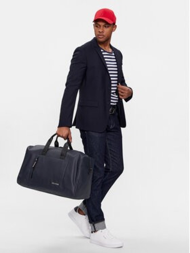 Tommy Hilfiger Torba Th Pique Duffle AM0AM11779 Granatowy