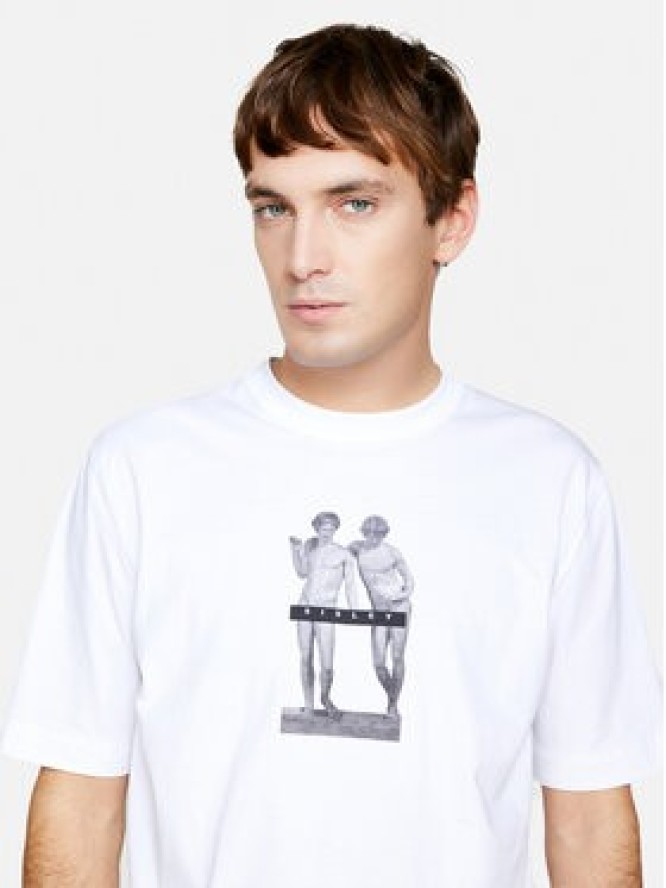 Sisley T-Shirt 3I1XS103I Biały Regular Fit