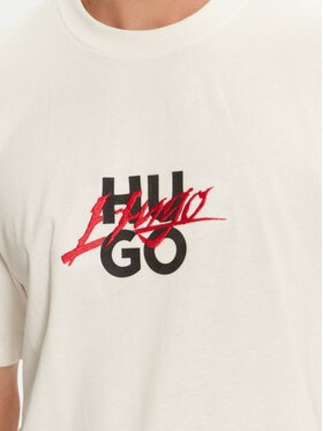 Hugo T-Shirt Dlongny 50521076 Écru Relaxed Fit