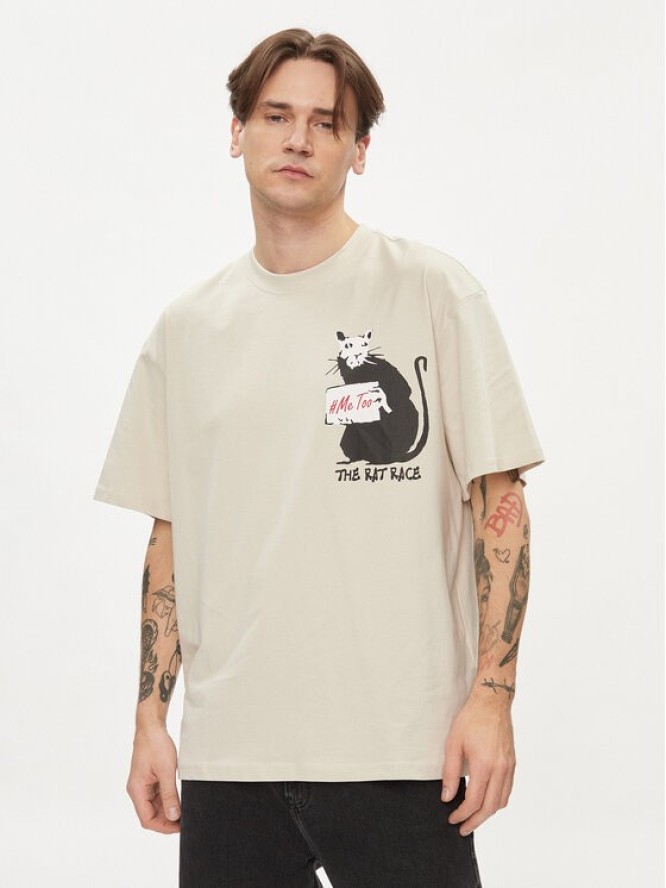 Only & Sons T-Shirt Banksy 22024752 Beżowy Relaxed Fit