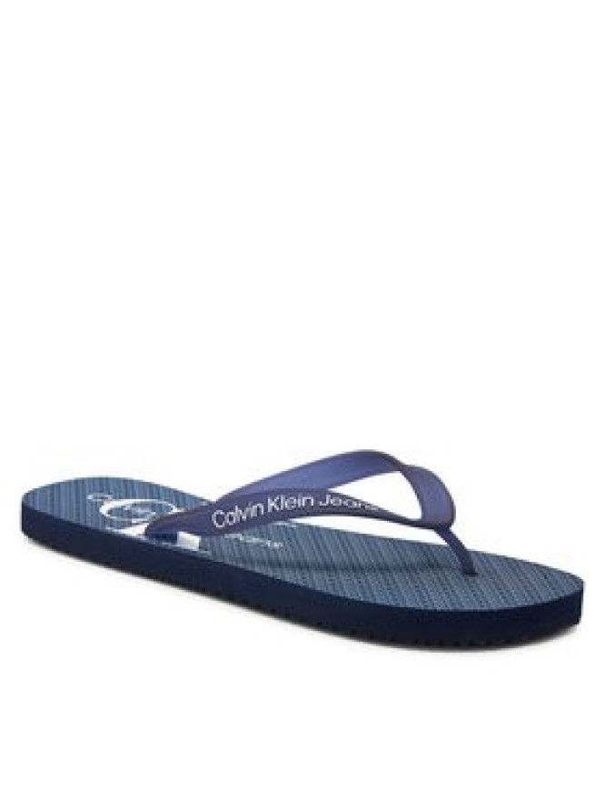 Calvin Klein Jeans Japonki Beach Sandal Glossy YM0YM00952 Granatowy