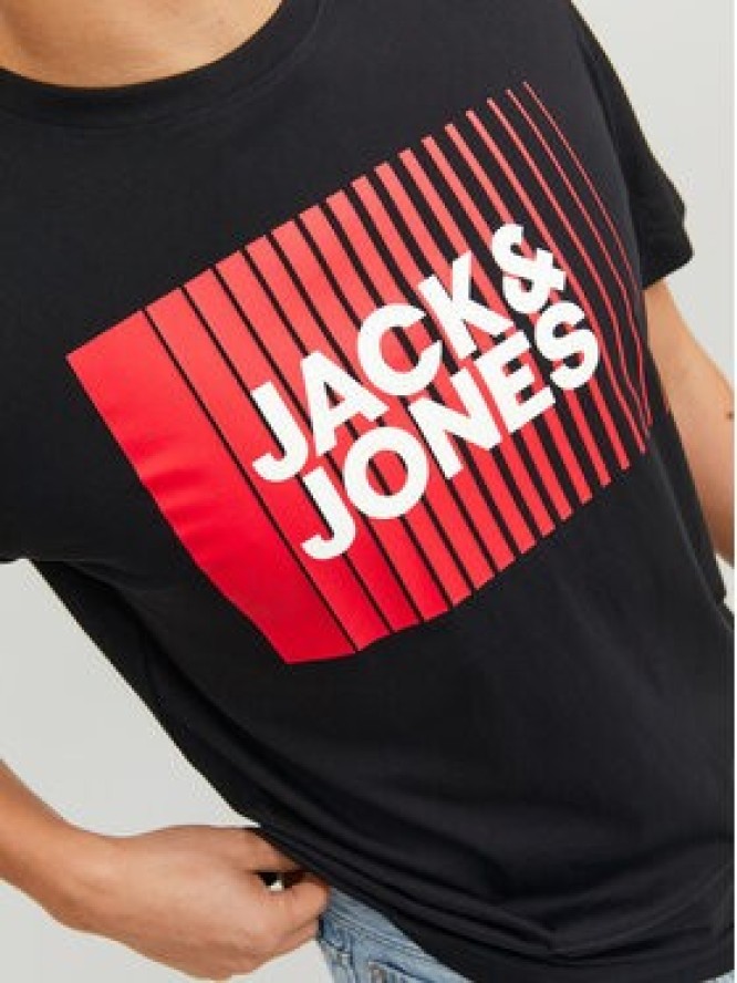 Jack&Jones T-Shirt Corp 12233999 Czarny Standard Fit