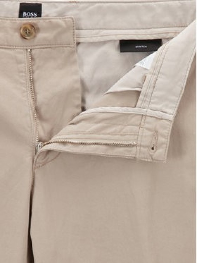 Boss Spodnie materiałowe Crigan3-D 50325944 Beżowy Regular Fit
