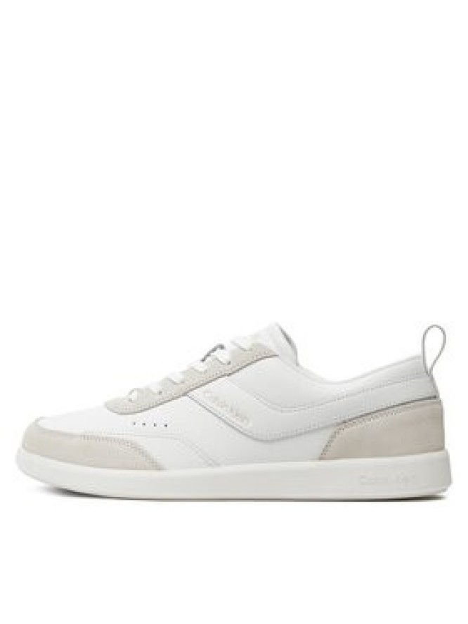 Calvin Klein Sneakersy Low Top Lace Up Lth Mix HM0HM00851 Biały